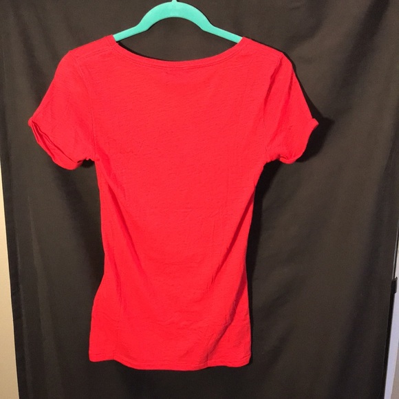 Pink ladies size S-P red short sleeved tee - Picture 3 of 3